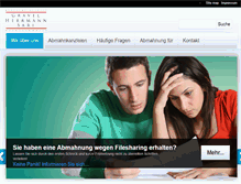 Tablet Screenshot of abmahnung-rechtsanwaelte.de